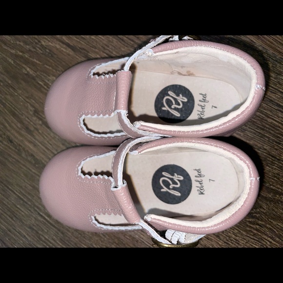Rebel Feet Mauve T-bars size 7 - Picture 4 of 4